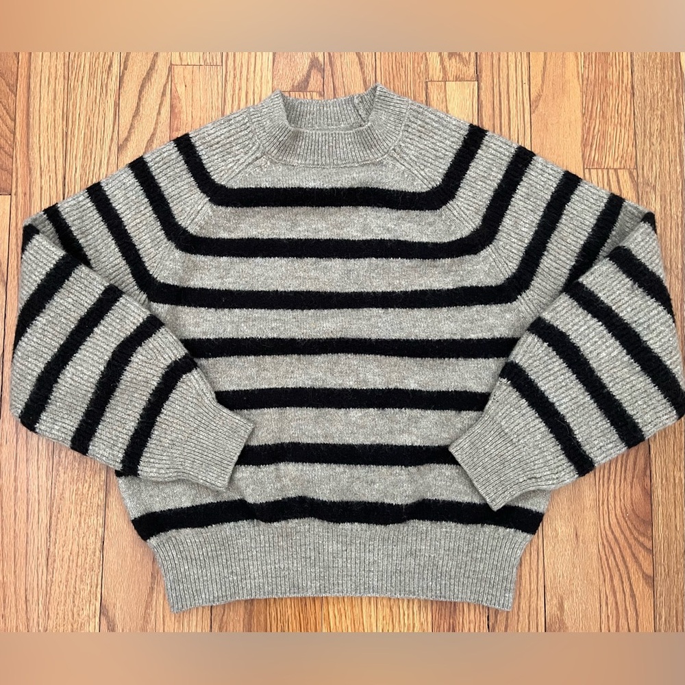Mango Striped Long Sleeve Sweater - Picture 2 of 9